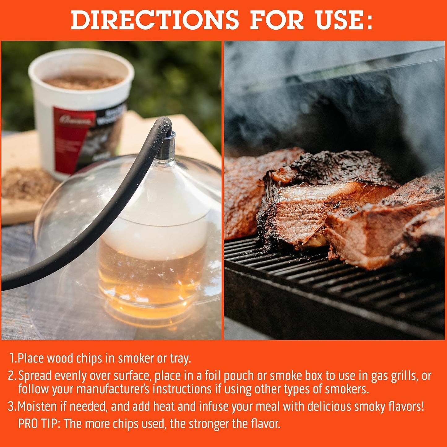 Camerons All Natural Extra Fine Cut BBQ Wood Chips - 2 Alder, 2 Cherry, 2 Oak, 2 Hickory (8 Pints, 0.473L ea)- Sawdust Shavings for Smoking Guns, Smokers, Smoke Boxes, Grill- Barbecue Variety Gift Set