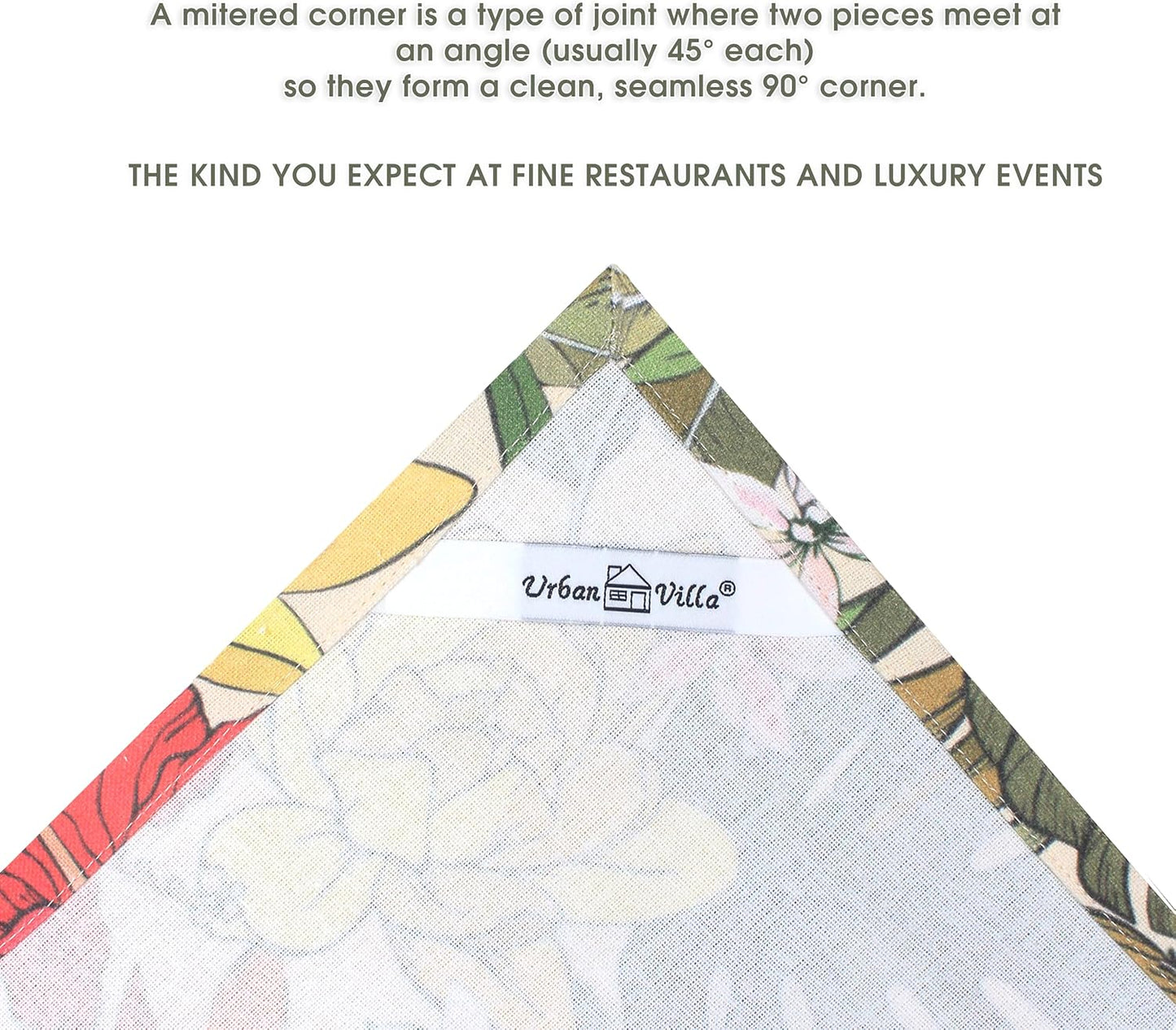 Urban Villa Kitchen Towels Set of 6 Hibiscus Print Kitchen Towels 20X30 Inches 100% Cotton Highly Absorbent Kitchen Towels Premium Quality Ultra Soft Mitered Corners KitchenTowels