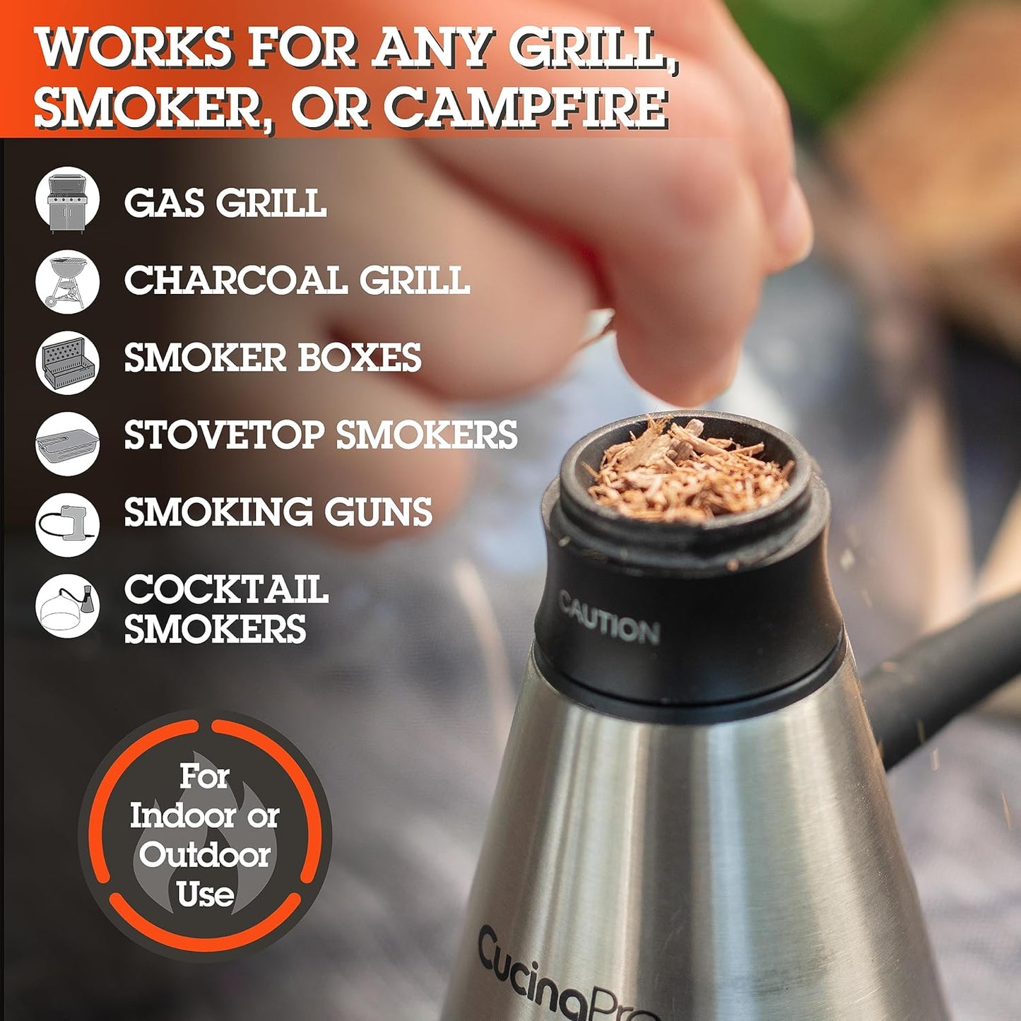 Camerons Natural Extra Fine BBQ Wood Chips - Apple, Cherry, Bourbon, Oak, Hickory, Maple, Pecan, Mesquite (8 Pints)- Sawdust Shavings for Smoking Guns, Smokers, Smoke Boxes - Barbecue Variety Gift Set