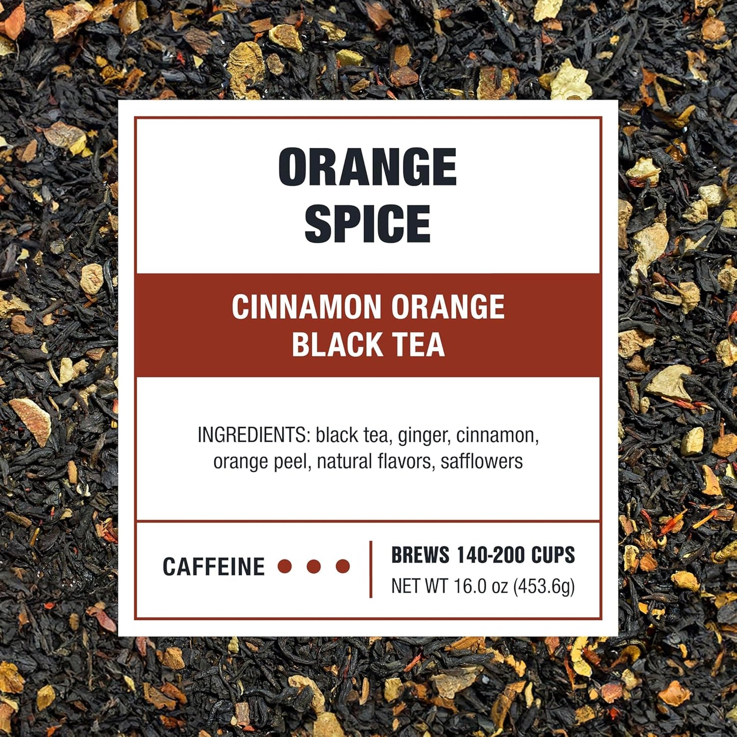 Tiesta Tea - Orange Spice Tea, Loose Leaf, Cinnamon Orange Black Tea, Premium High Caffeine Tea Blend, Make Hot or Iced & Up to 200 Cups, 16 oz Resealable Bulk Pouch