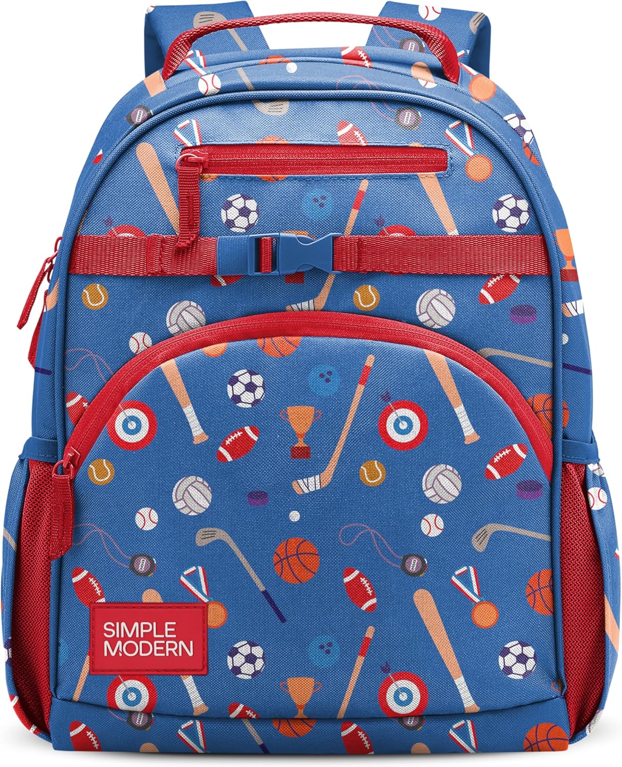 Simple Modern Medium Toddler Backpack for School Girls and Boys | Kindergarten Elementary Kids Backpack | Fletcher Collection | Kids - 15" tall | Sports Balls